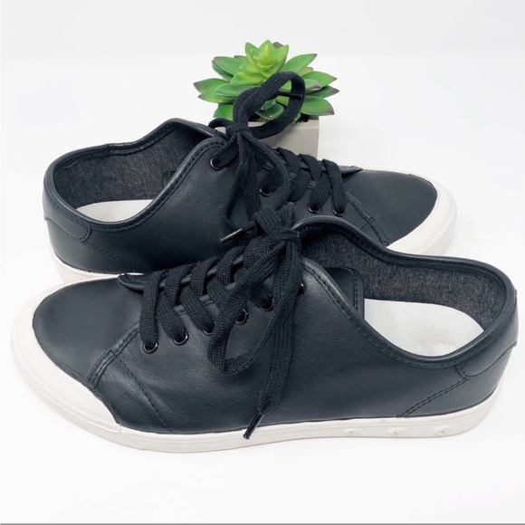 NWT rag and bone leather sneakers standard issue lace up black size 5 - Picture 4 of 14